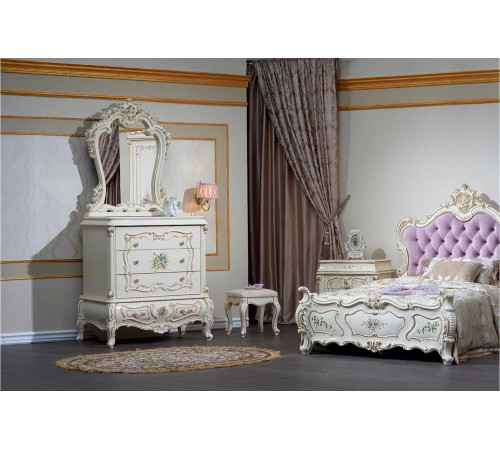 Кровать Шанель (крем) 1200х2000