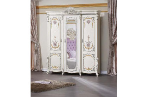 Шкаф 3-х дверный Венеция Классик (крем)
