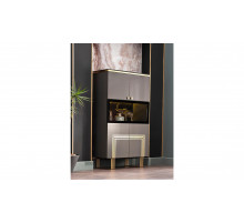 Двустворчатый шкаф витрина для посуды Карлино (Carlino) CARL-13