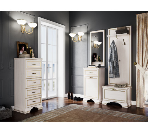 Зеркало для тумбы высокой Сиена (Бодега белый)