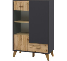 Шкаф комбинированный Сканди МН-036-08(графит)