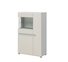 Двухстворчатый шкаф витрина Леонардо МН-026-03-С1