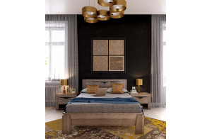 Двуспальная кровать Соренто Дуб Стирлинг