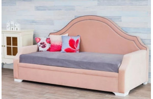 Односпальная кровать-софа Сандрин с мягкой спинкой