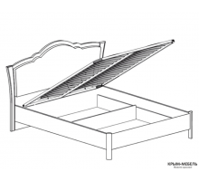 Двуспальная кровать 160х200 с подъемным механизмом Мартина 829