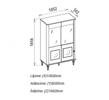 Витрина Мистраль (Mistral) 2-х дверная MIST-13