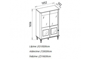 Витрина Мистраль (Mistral) 2-х дверная MIST-13