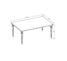 Стол журнальный Мистраль (Mistral), прямоугольный MIST-50