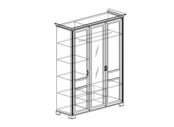 Трехдверный шкаф для одежды Флора 900